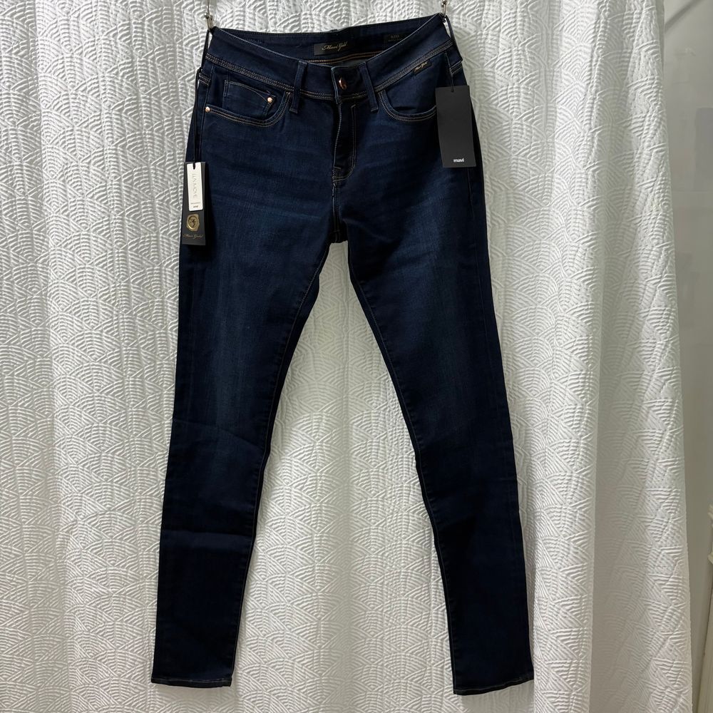 Mavi Gold NWT Women's Alexa Mid Rise Skinny Jeans‎ In Gold Lux Move size 27/32